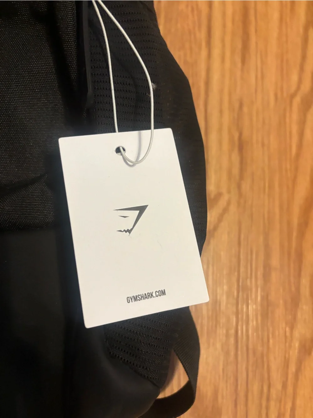 Gymshark Black Messenger Bag with Subtle Reflective Logo